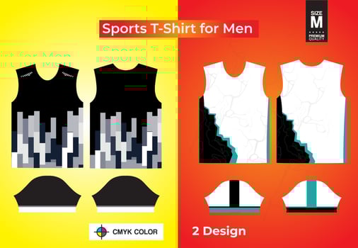 Two Sports t shirt design for man vector