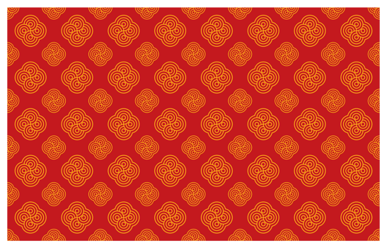 Gold and Red Seamless Circle Pattern Background png
