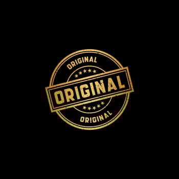 Gold Vector original seal stamp vector
