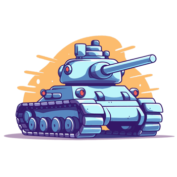 Illustration of military tank png