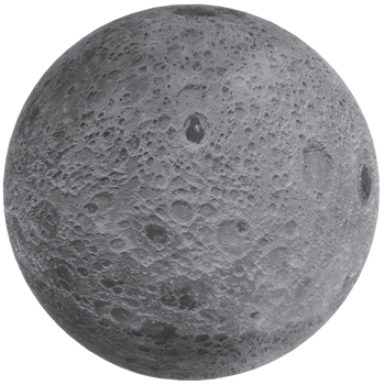 3D Rendering Of Moon Object png
