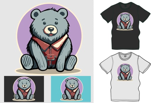 cute panda holding love cartoon icon illustration. vector