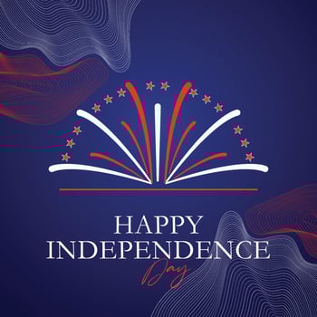 Happy Independence Day of America Social media banner post vector