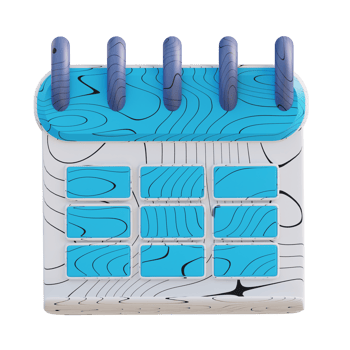 3d illustration business calendar png