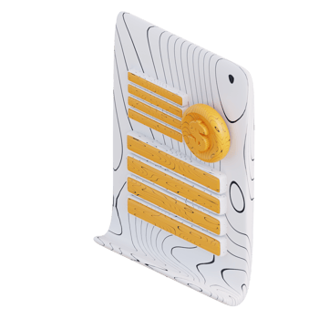 3d illustration of financial document png