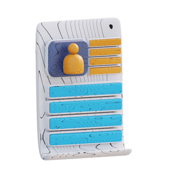 3d illustration of job application letter png