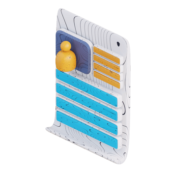 3d illustration of job application letter png