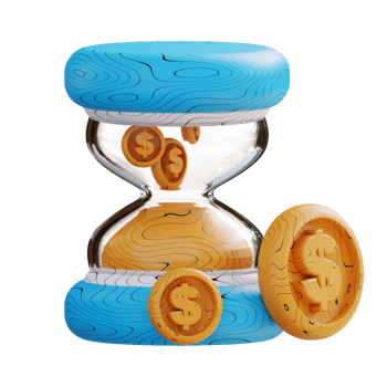 3d illustration time is money png