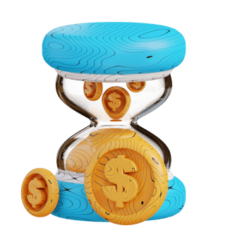 3d illustration time is money png