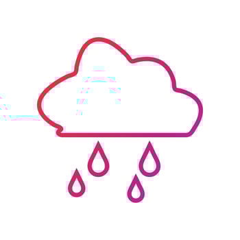 Cloud Gradient Icon Vector Illustration