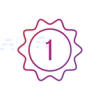 Medal Gradient Icon Vector Illustration