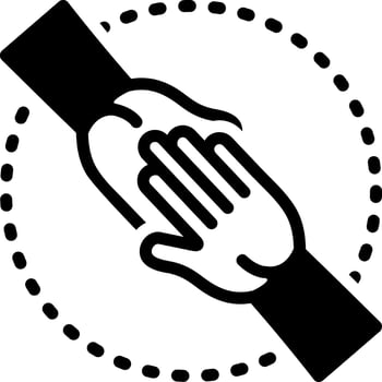 solid icon for enablers vector