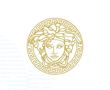Versace Brand Symbol Logo Clothes Design Icon Abstract Vector Illustration