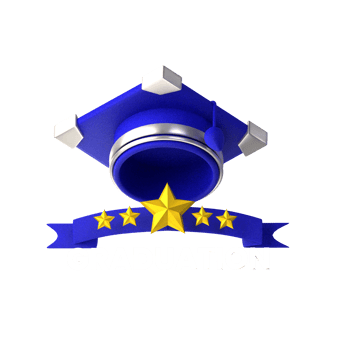 3d icon graduation gown with star png