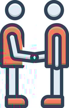 color icon for partner vector