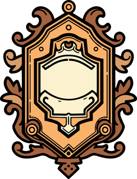 vintage logo in flat line art style png
