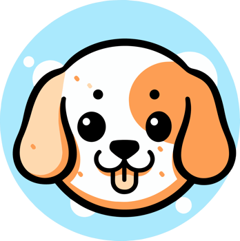 Hand Drawn cute dog in doodle style png
