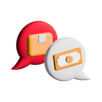 Chat. Shopping online icon set - 3D render icon png