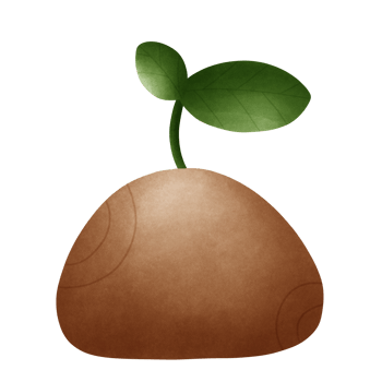 Cute and happy plant png