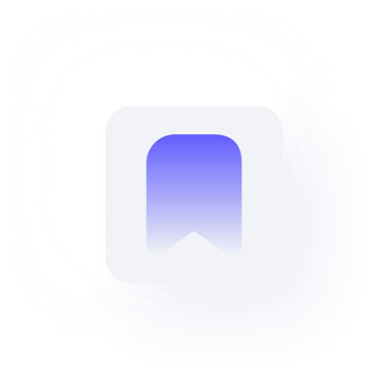 White Neumorphism button icon bookmark png