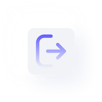 White Neumorphism button icon log out png