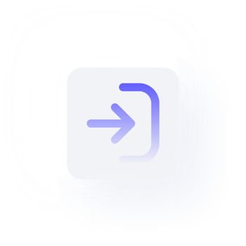 White Neumorphism button icon log in png