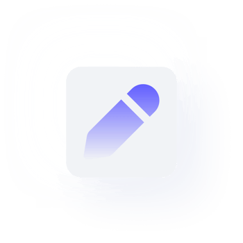 White Neumorphism button icon pen png