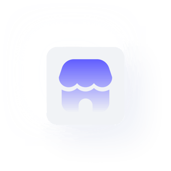 white neumorphism button icon store png