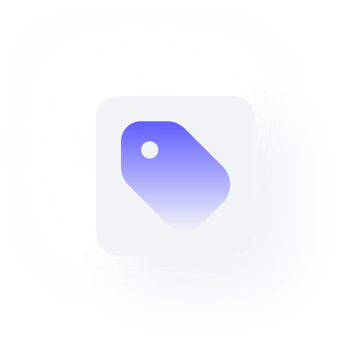 white neumorphism button icon tag png