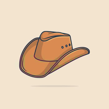 Cow boy hat vector illustration design.