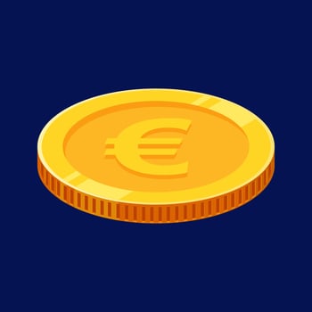 Euro Coin Gold Money Vector