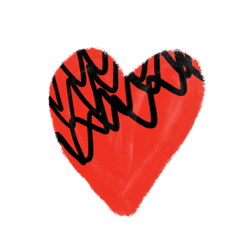 watercolor handmade hearts. recommended for printing on paper and fabric, create patterns and use Valentine Day for the holiday. png