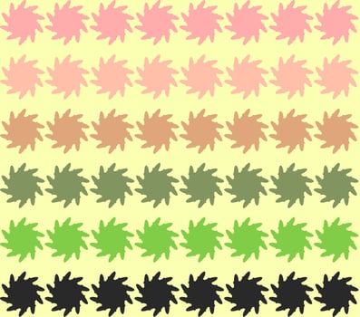 jagged sharp disc background pattern, yellow background, minimalist vector design, colorful patterns, free vector.