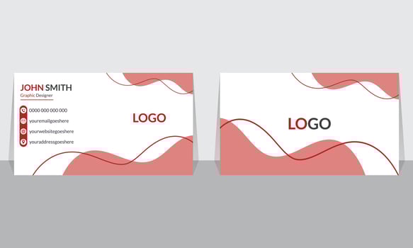 Business card design template vector