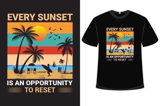 Summer Day T-shirt Design vector