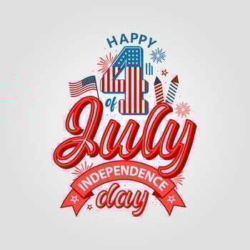 Usa Independence day 4th of July background with us flag premium Vector. National holiday Festive illustration. vector
