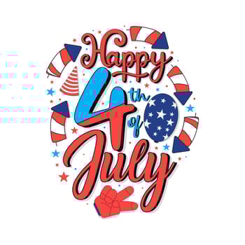 American Independence Day. Festive vector illustration EPS 10.
