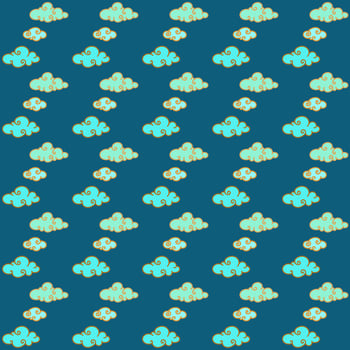 blue cloud pattern seamless background vector
