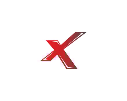 Letter X Abstract Logo Template Design. X Speed Branding Symbol Vector Illustration.