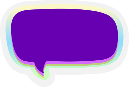 bubble speech label png