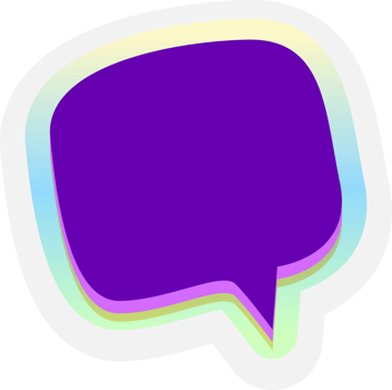 bubble speech label png