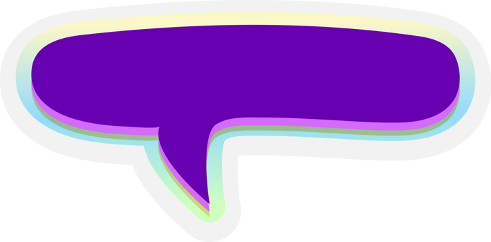 bubble speech label png