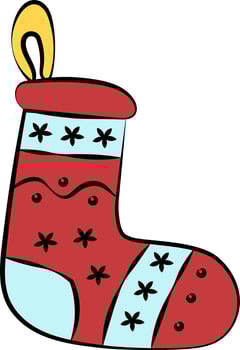 Isolated Knitting Socks Icon In Flat Style. vector