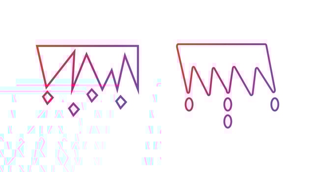 Stalactite Gradient Icon Vector Illustration