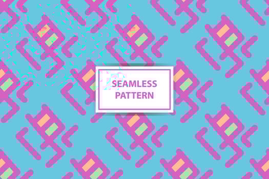 geometric seamless pattern. Abstract graphic background with squares, lines, grid. Simple geo texture. Ethnic style ornament. Repeat vintage design for decor, print vector