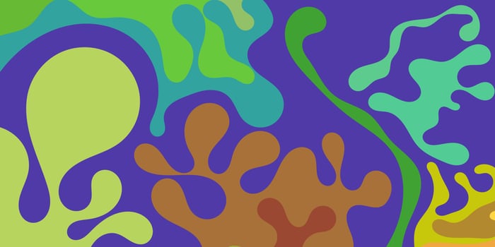 groovy retro funky liquid line pattern background vector