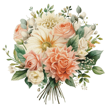 watercolor Cozy spring branch of floral with pastel color for greeting wedding card logo pattern textile isolated on Transparent background, png