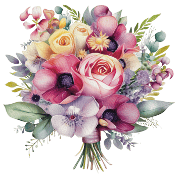 watercolor Cozy spring branch of floral with pastel color for greeting wedding card logo pattern textile isolated on Transparent background, png
