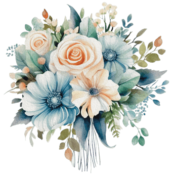 watercolor Cozy spring branch of floral with pastel color for greeting wedding card logo pattern textile isolated on Transparent background, png