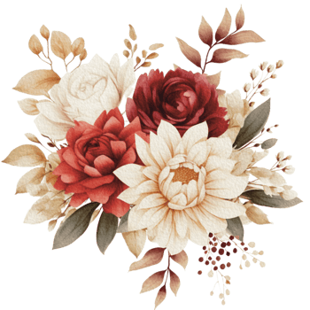 watercolor Cozy spring branch of floral with pastel color for greeting wedding card logo pattern textile isolated on Transparent background, png